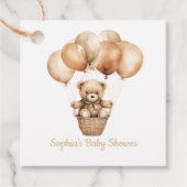 バルーン付き可愛いテディベア フェイバータグ (正面)