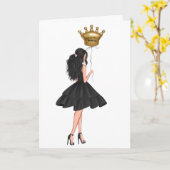 バルーン付き女の子誕生日 カード (黄色い花)