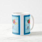 バルーン付き女の子 – KidsArt for CHOC コーヒーマグカップ (正面右)