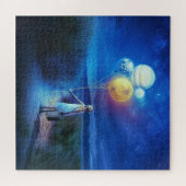 バルーン付き旅行ガールパズル ジグソーパズル (横)