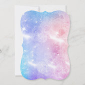 バルーン付き美しいユニコーンテーマ招待状 招待状 (裏面)