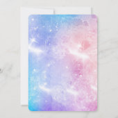 バルーン付き美しいユニコーンテーマ招待状 招待状 (裏面)