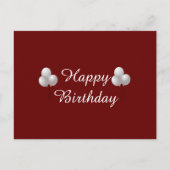 バルーン付き誕生日マグカップ ポストカード (正面)