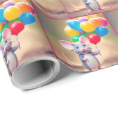 バルーン付き誕生日 ラッピングペーパー (ロールコーナー)