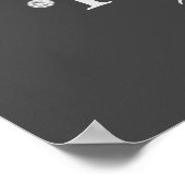 バルーン付き銀滴下グリッター誕生日 ポスター (角)