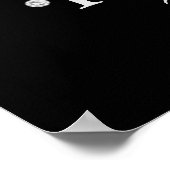 バルーン付き銀滴下グリッター誕生日 ポスター (角)