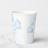 バルーン付き青いテディベア赤ちゃんシャワー 紙コップ (右)