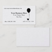 バルーン付き鳥 名刺 (正面/裏面)