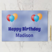 バルーン付カラフルきハッピーバースデーテンプレート ペーパーパッド (インサイチュ)