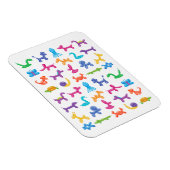 バルーン動物のカラーパターン – 子供とピエロパーティー マグネット (右側)