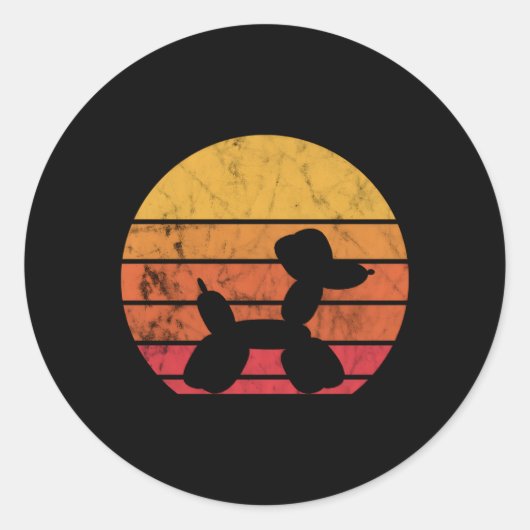 バルーン動物風船ツイスター ラウンドシール (正面)