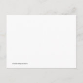 バルーン卒業パーティー招待状ブラックグラッドキャップ インビテーションポストカード (裏面)