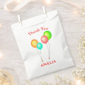 バルーン子供の誕生日ありがとう フェイバーバッグ (クリップ留めされた状態)