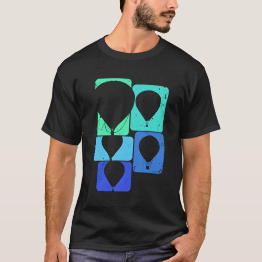 バルーン式バルーン用熱気球 Tシャツ (正面)