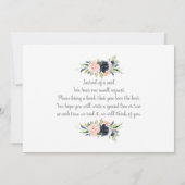 バルーン性別による招待の表示 招待状 (裏面)