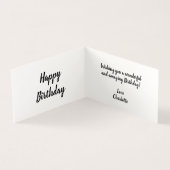 バルーン折り畳み誕生日カード (内部)