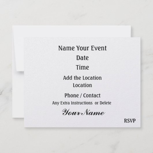 バルーン招待状 招待状 (裏面)