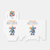 バルーン水彩付きロボットテーマ フェイバーボックス (折り畳みなし)