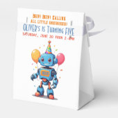 バルーン水彩付きロボットテーマ フェイバーボックス (裏面サイド)