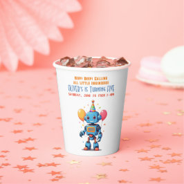 バルーン水彩付きロボットテーマ 紙コップ