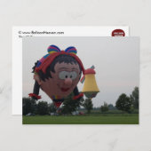 バルーン特殊女の子風車 ポストカード (正面/裏面)