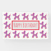 バルーン犬のパーティーバナー 横断幕 (横)