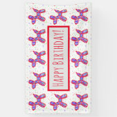 バルーン犬のパーティーバナー 横断幕 (縦)