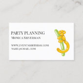 バルーン玩具犬パーティープランナー誕生日 名刺 (裏面)