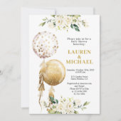 バルーン男女兼用ベビーシャワー招待状 招待状 (正面)