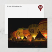 バルーン白熱［赤熱］光を放つ ポストカード (正面/裏面)