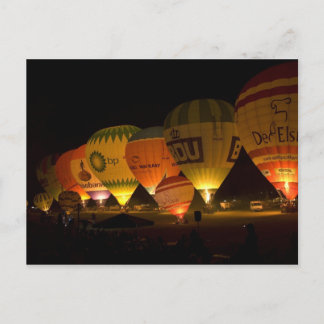 バルーン白熱［赤熱］光を放つ ポストカード