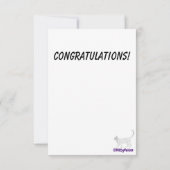 バルーン祝カラフルフラットカード祝い サンキューカード (裏面)