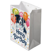 バルーン縁どと一緒に配置 ミディアムペーパーバッグ (正面アングル)