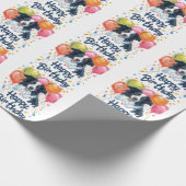 バルーン縁どと一緒に配置 ラッピングペーパー (角)