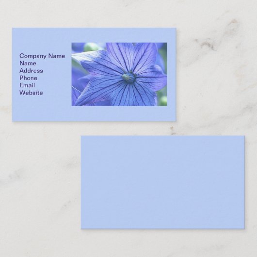 バルーン花 名刺 (正面/裏面)