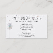 *~*バルーン虹のパーティーイベントプランナー 名刺 (裏面)