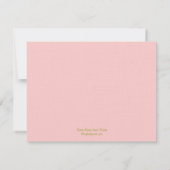 バルーン記号フラットサンキューカード – ピンク サンキューカード (裏面)