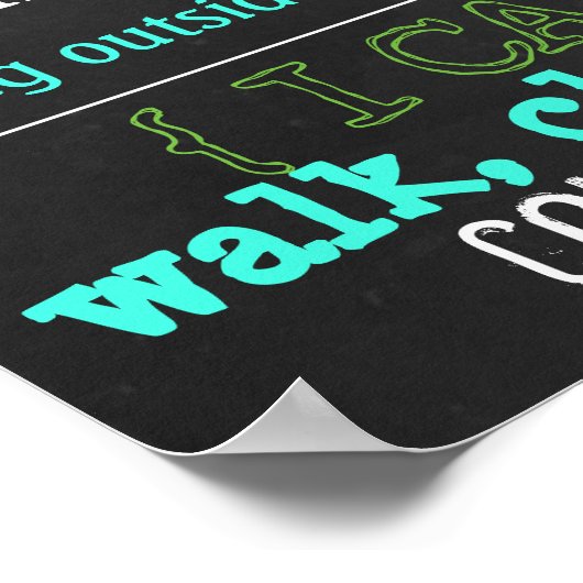 バルーン誕生日の黒板ポスターマイルストーン ポスター (角)