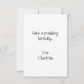 バルーン誕生日カード (裏面)