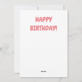 バルーン誕生日カード シーズンカード (裏面)