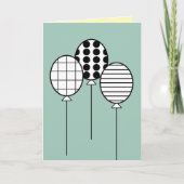 バルーン誕生日休日イベント記念日カスタム シーズンカード (正面)