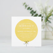 バルーン誕生日招待状 – レモン 招待状 (スタンド正面)