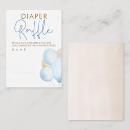 バルーン赤ちゃんシャワーおむつラッフルチケットエンクロサー エンクロージャーカード
