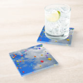 バルーン遊離 ガラスコースター (アングル)