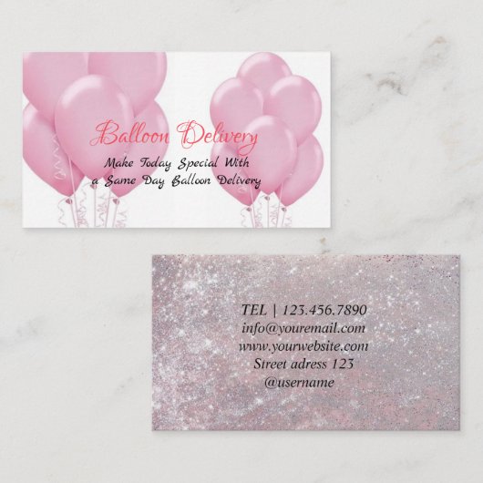 バルーン配信 名刺 (正面/裏面)