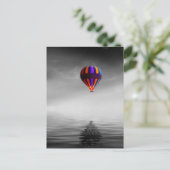 バルーン飛んでいる選択式ミニマル写真撮影 ポストカード (スタンド正面)