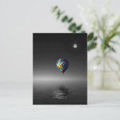 バルーン飛んでいる選択式ミニマル写真撮影 ポストカード (スタンド正面)