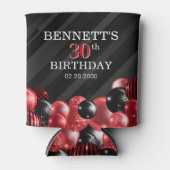 バルーン黒い赤 缶クーラー (正面)