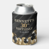 バルーン黒金ゴールド 缶クーラー (缶正面)