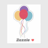 バルーン、お祝い シール (シート)